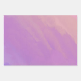 Lila Wolken bei Twilight Geschenkpapier Set