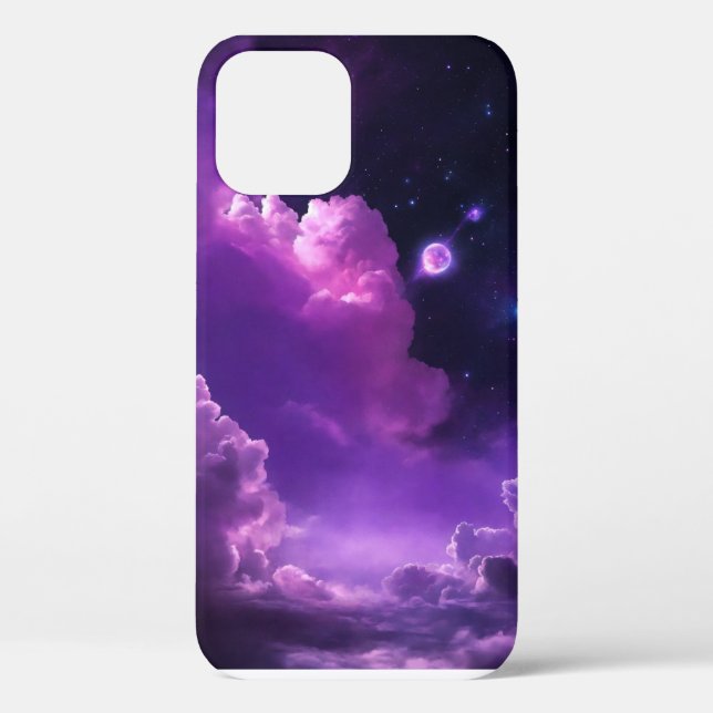 lila Wolken I-Phone-Gehäuse Case-Mate iPhone Hülle (Rückseite)