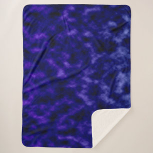 Lila Wolken Sherpadecke