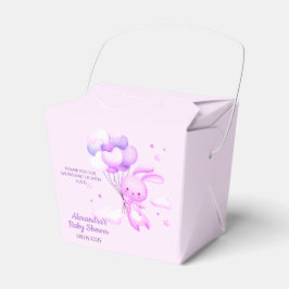 Lila Woodland Bunny Baby Dusche Geschenkschachtel