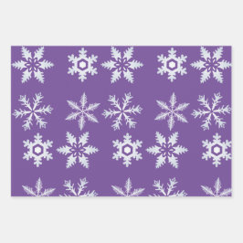 Lila Wrapping Paper Flachblatt Geschenkpapier Set