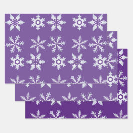 Lila Wrapping Paper Flachblatt Geschenkpapier Set