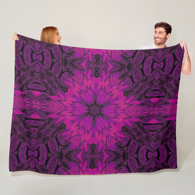 Lila Wüstenong 42 Fleecedecke (Beispiel)