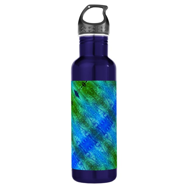 Lila X GL Ikat 7 Edelstahlflasche (Vorderseite)
