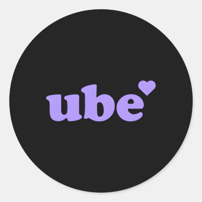 Lila Yam Filio Ube Runder Aufkleber (Vorderseite)