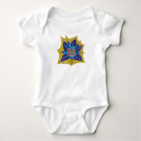 Lila Yellow Mandala Baby Jersey Bodysuit