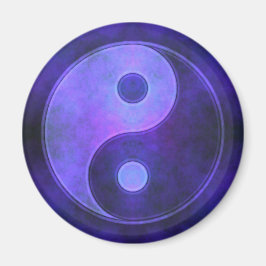 Lila Yin Yang Symbol Magnet