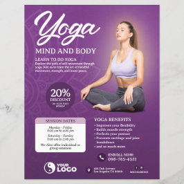 Lila Yoga-Flyer Flyer