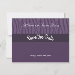 Lila Zebra Muster Save the Date