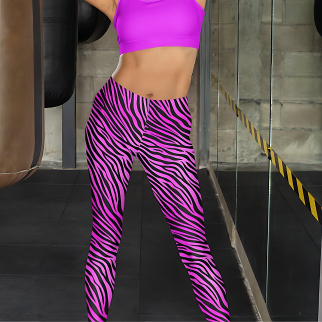 Lila Zebra Print Leggings (Von Creator hochgeladen)