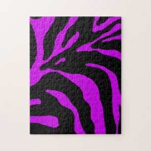 Lila Zebra Strip-Tierausdruck