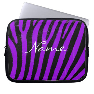 Lila Zebra stripes Neopren-Laptop-Hülse Laptopschutzhülle