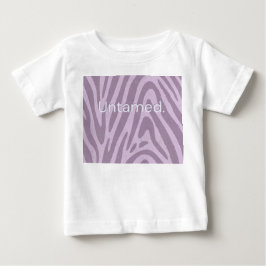 Lila Zebradruck-Tasche Baby T-shirt