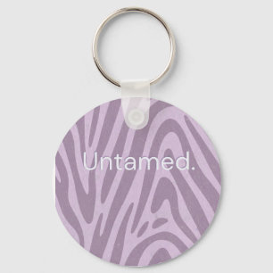 Lila Zebradruck-Tasche Schlüsselanhänger