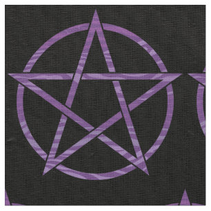 Lila ZebraPentagram Stoff