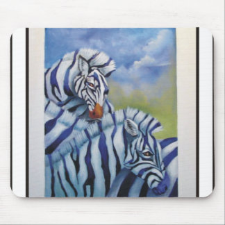 lila Zebras Mousepad