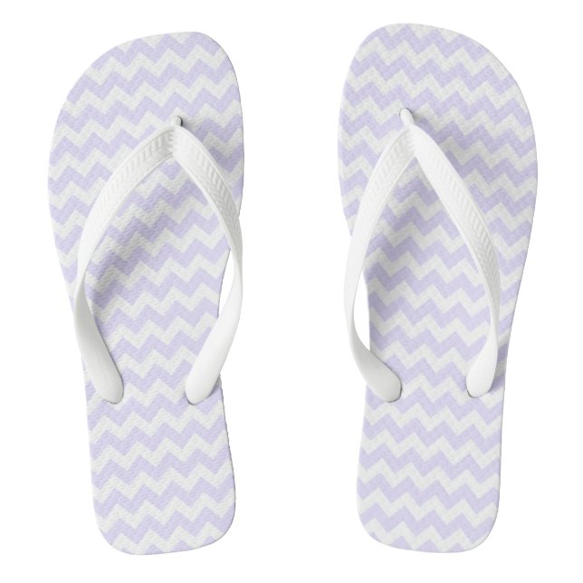 Lila Zickzack Flip Flops (Fußbett)