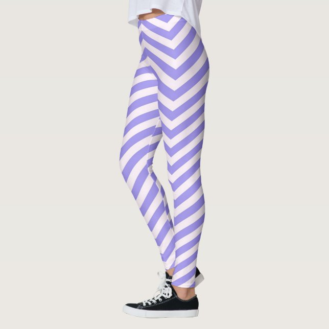 Lila Zickzack Leggings (Links)