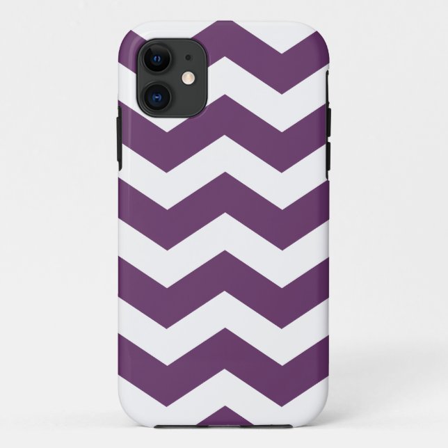 Lila Zickzack Muster Fall Savvy iPhone 5 Fall Case-Mate iPhone Hülle (Rückseite)