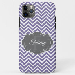 Lila Zickzack Personalisiert Case-Mate iPhone Hülle