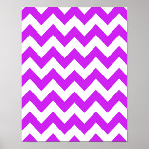 Lila Zickzack Poster