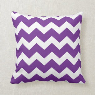 Lila Zickzack Throw-Kissen Kissen