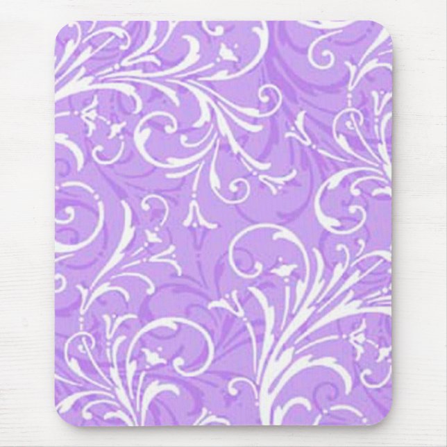 Lila Ziermuse Mousepad (Vorne)