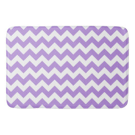 Lila Zigzag, Lila Zickzack, geometrisches Muster Badematte