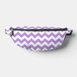 Lila Zigzag, Lila Zickzack, geometrisches Muster Bauchtasche