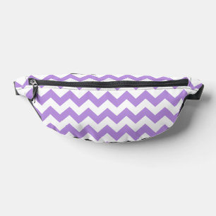Lila Zigzag, Lila Zickzack, geometrisches Muster Bauchtasche