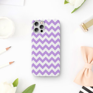 Lila Zigzag, Lila Zickzack, geometrisches Muster Case-Mate iPhone Hülle