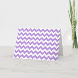 Lila Zigzag, Lila Zickzack, geometrisches Muster Karte