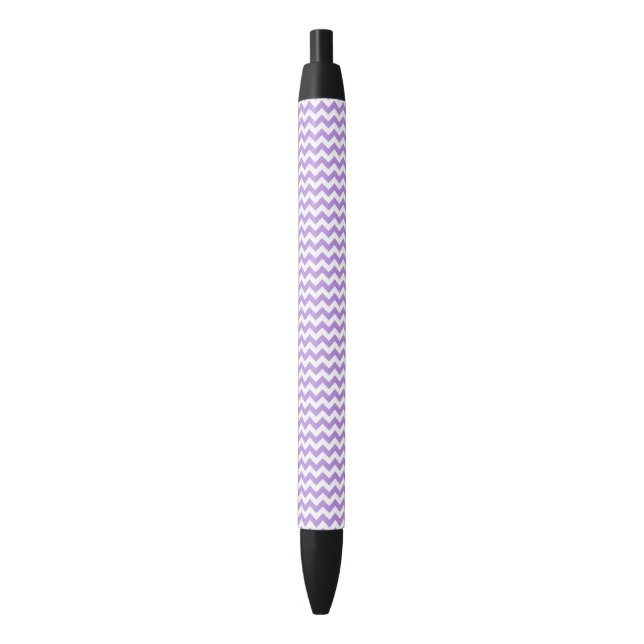 Lila Zigzag, Lila Zickzack, geometrisches Muster Kugelschreiber (Vorderseite Vertikal)