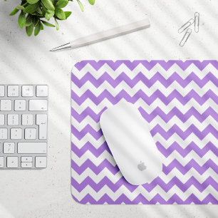 Lila Zigzag, Lila Zickzack, geometrisches Muster Mousepad