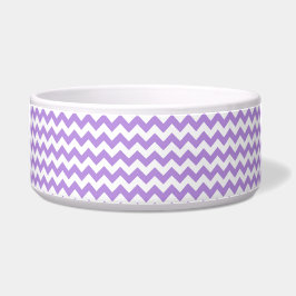 Lila Zigzag, Lila Zickzack, geometrisches Muster Napf