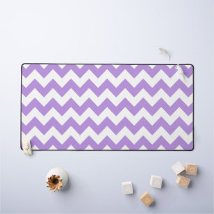 Lila Zigzag, Lila Zickzack, geometrisches Muster Schreibtischunterlage