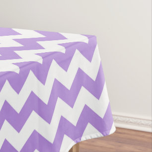 Lila Zigzag, Lila Zickzack, geometrisches Muster Tischdecke