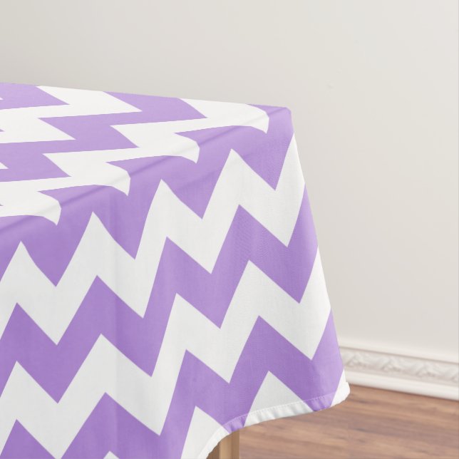 Lila Zigzag, Lila Zickzack, geometrisches Muster Tischdecke (Beispiel)