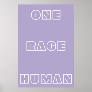 Lila Zitat-Poster mit einer Runde menschlicher Zit Poster