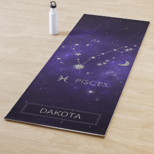 Lila Zodiakiefieber Kosmisches Astrologie Horosk Yogamatte