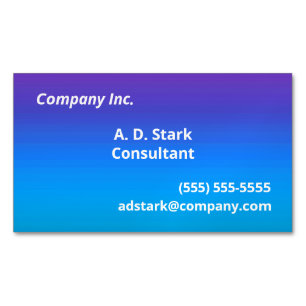 Lila zu Blue Gradient Business Card Magneten Magnetische Visitenkarte