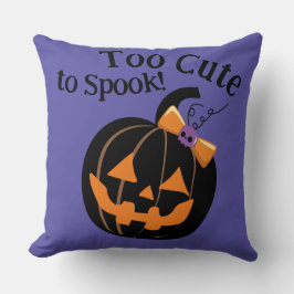 Lila zu Niedlich, Halloween Pumpkin zu sprechen Kissen
