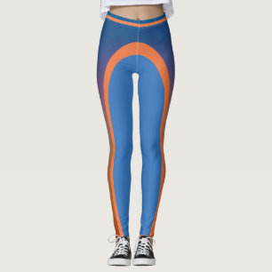 Lila zu Orange Leggings