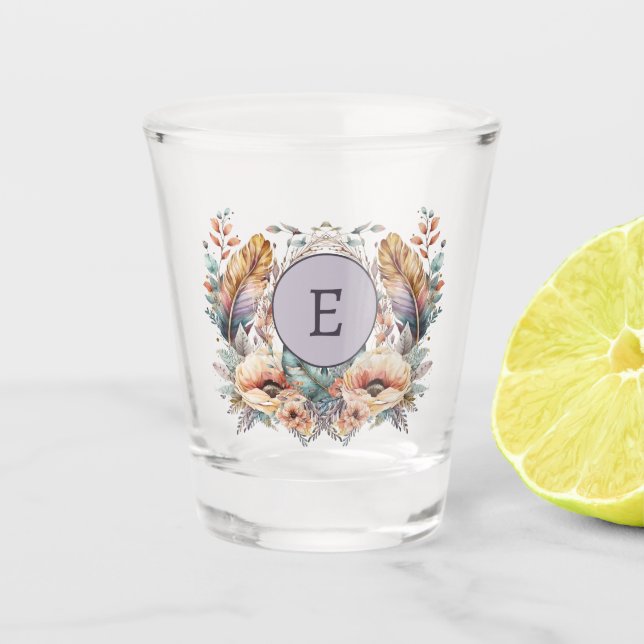 Lila Zusatz Schnapsglas (Vorderseite)