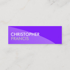 Lila zwei Tonberufliche Minikarten Mini Visitenkarte