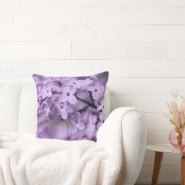 Lila Zweige der Lilac-Blume Kissen