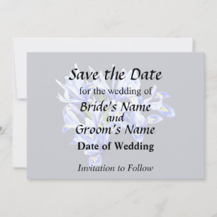 Lila Zwergherz Save The Date