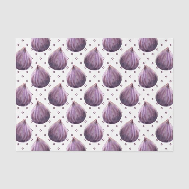 Lila Zwiebel (Design 5 der Lila Serie) Seidenpapier (Vorderseite)