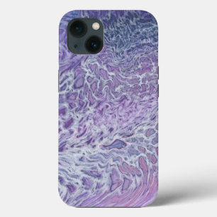 Lilac Akrylic Posing Abstrakt Fluid Art iPhone Hülle