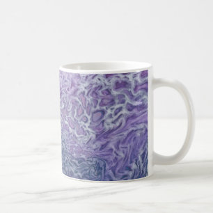 Lilac Akrylic Posing Abstrakt Fluid Art Kaffeetasse